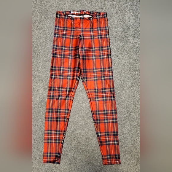 Blackmilk leggings, red tartan, size medium - Picture 1 of 3